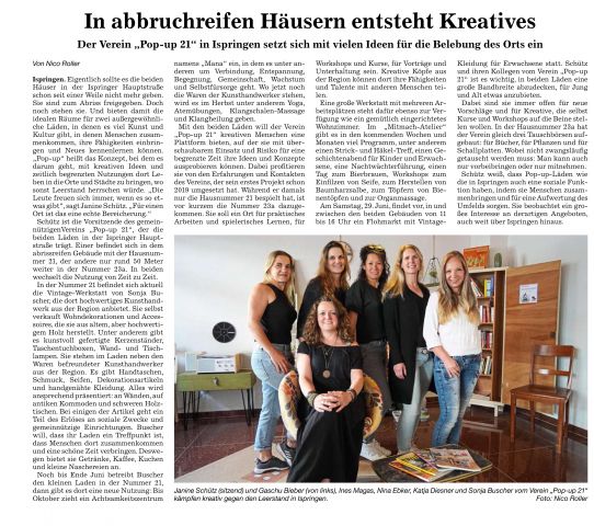 POPUP21 - Mit Herzblut gegen das Ortskernsterben POPUP21 - Mit Herzblut gegen das Ortskernsterben